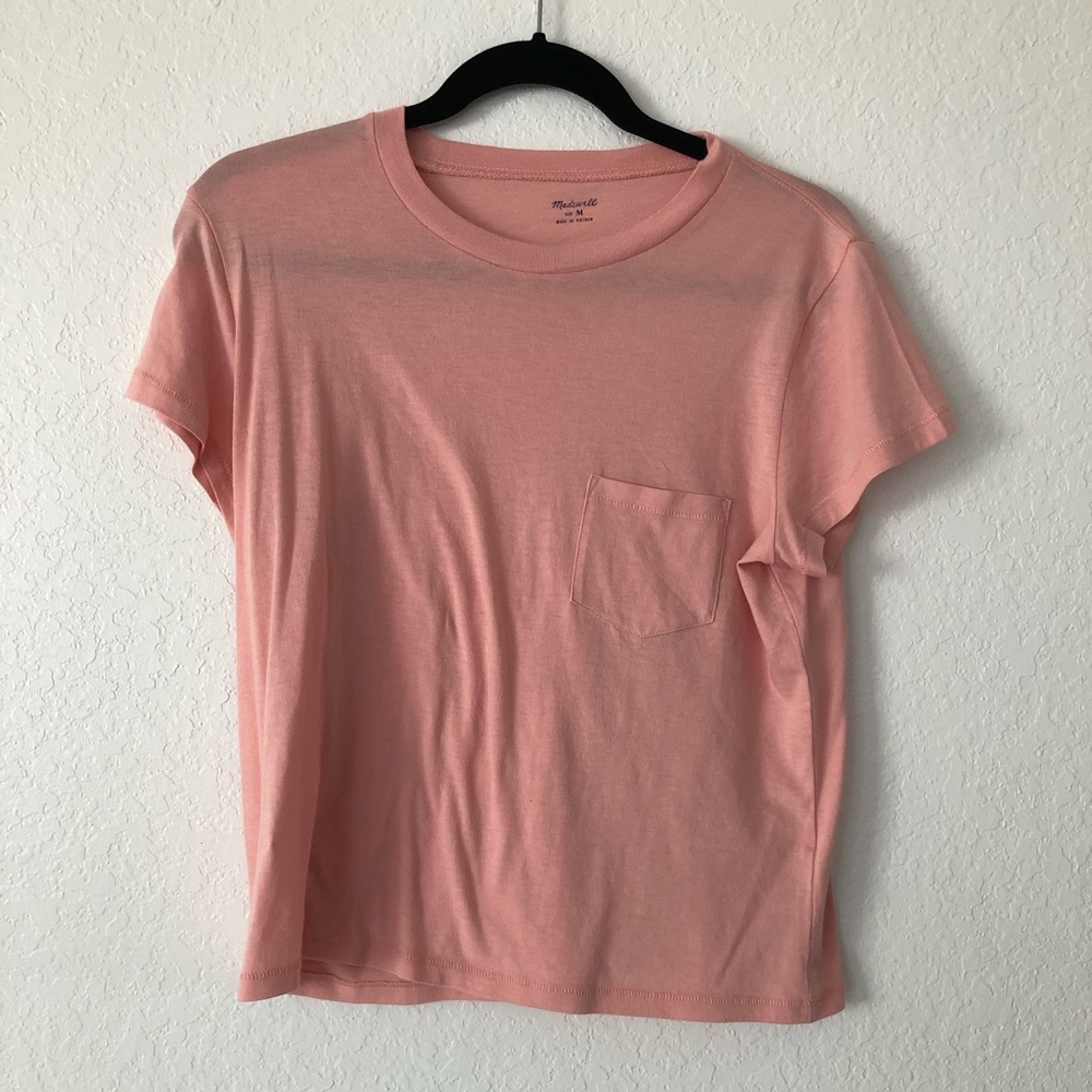 Madewell Pink Pocket Tee